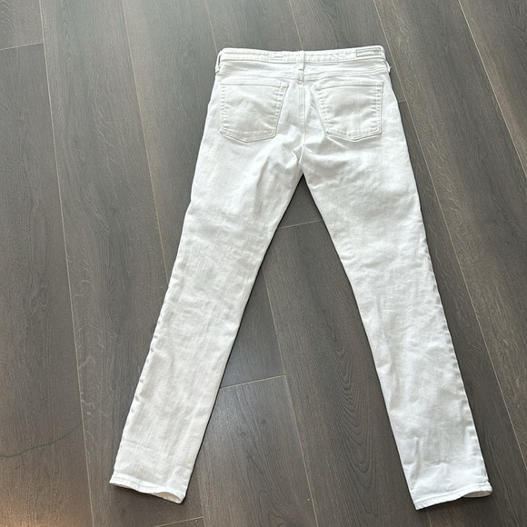 AG Adriano Goldschmied The Prima White Mid Rise Cigarette Skinny Jeans size 27 - Picture 4 of 14